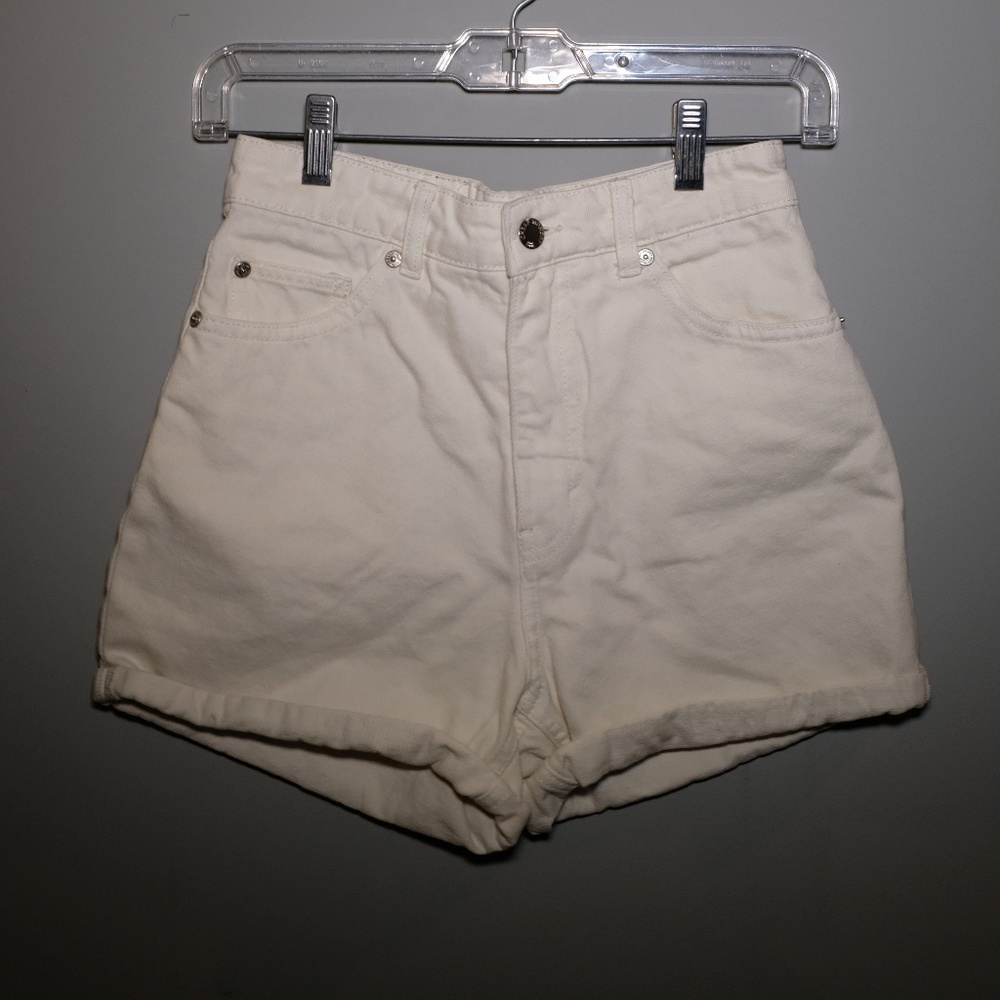 Cheap Monday White Jean Shorts